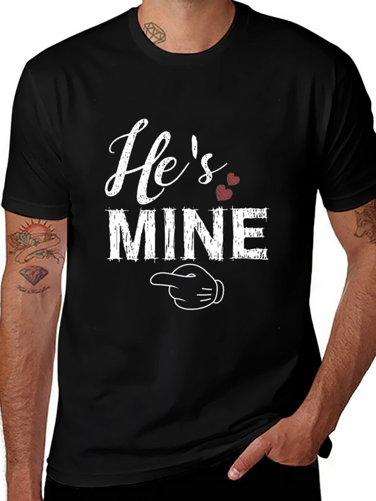 Hes Mine Graphic Tee - Valentines Day Shirt