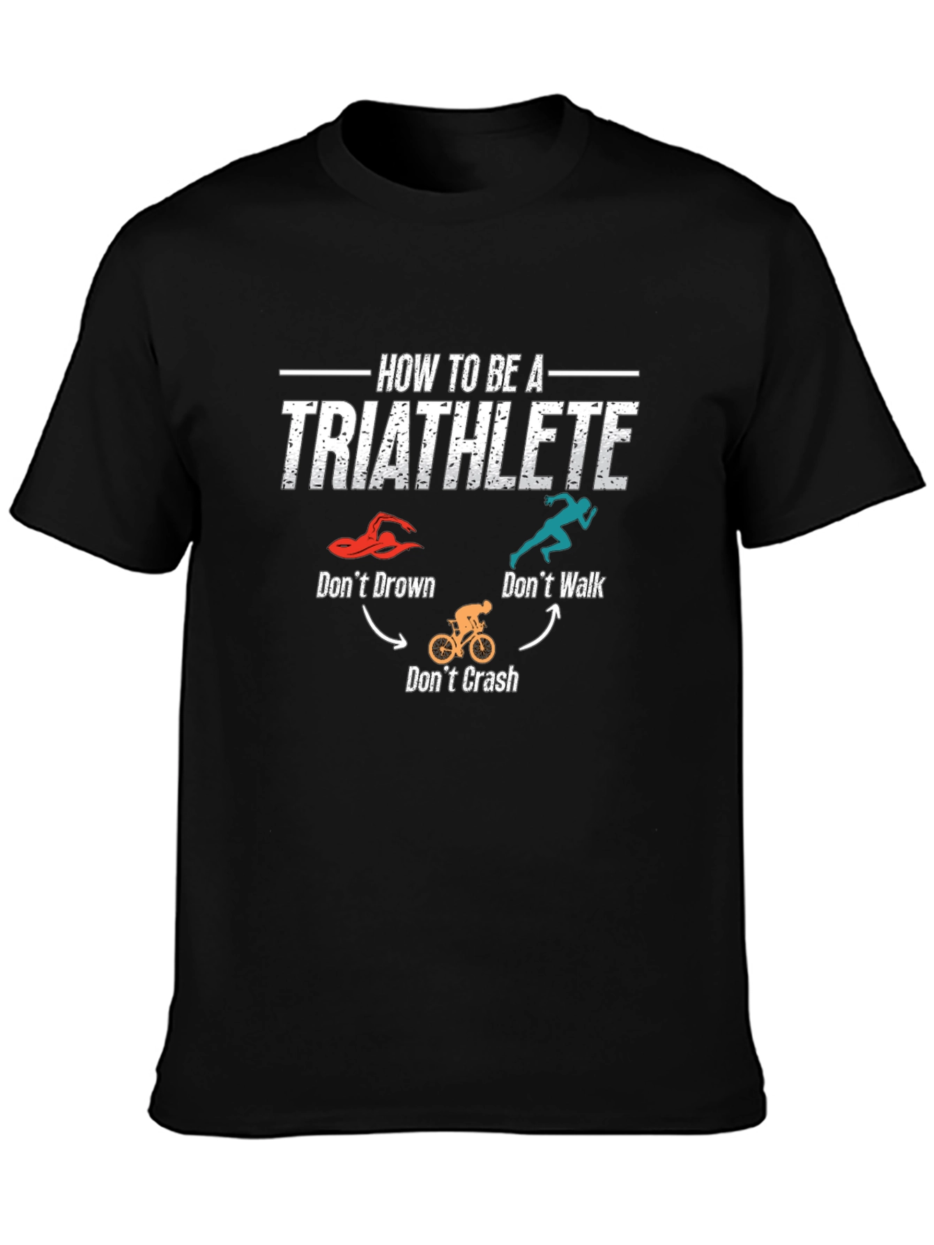 Triathlete How-To Black T-Shirt