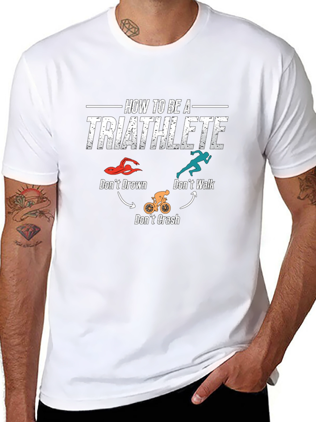 Triathlete How-To Black T-Shirt