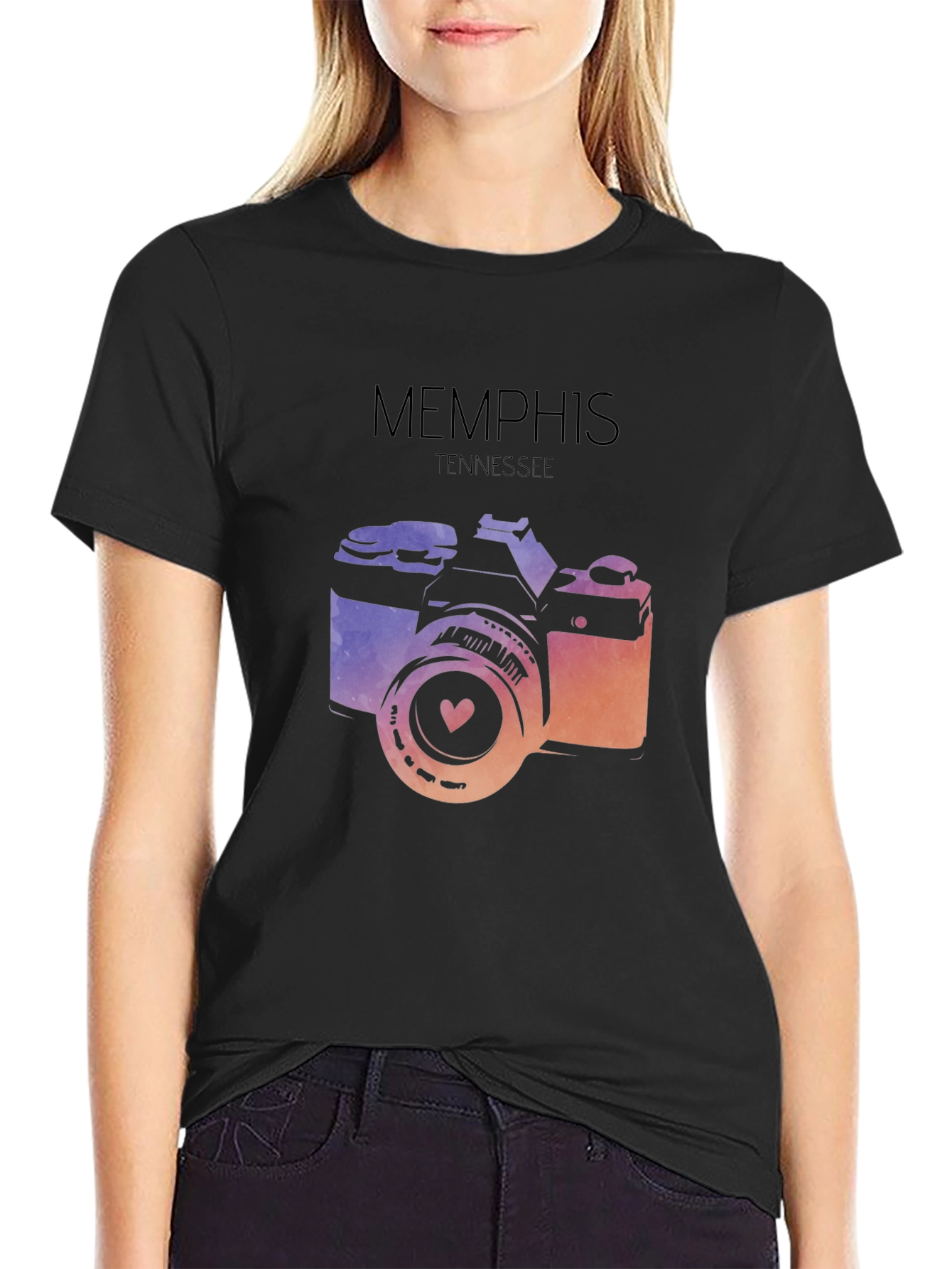 Memphis Tennessee Camera Graphic T-Shirt