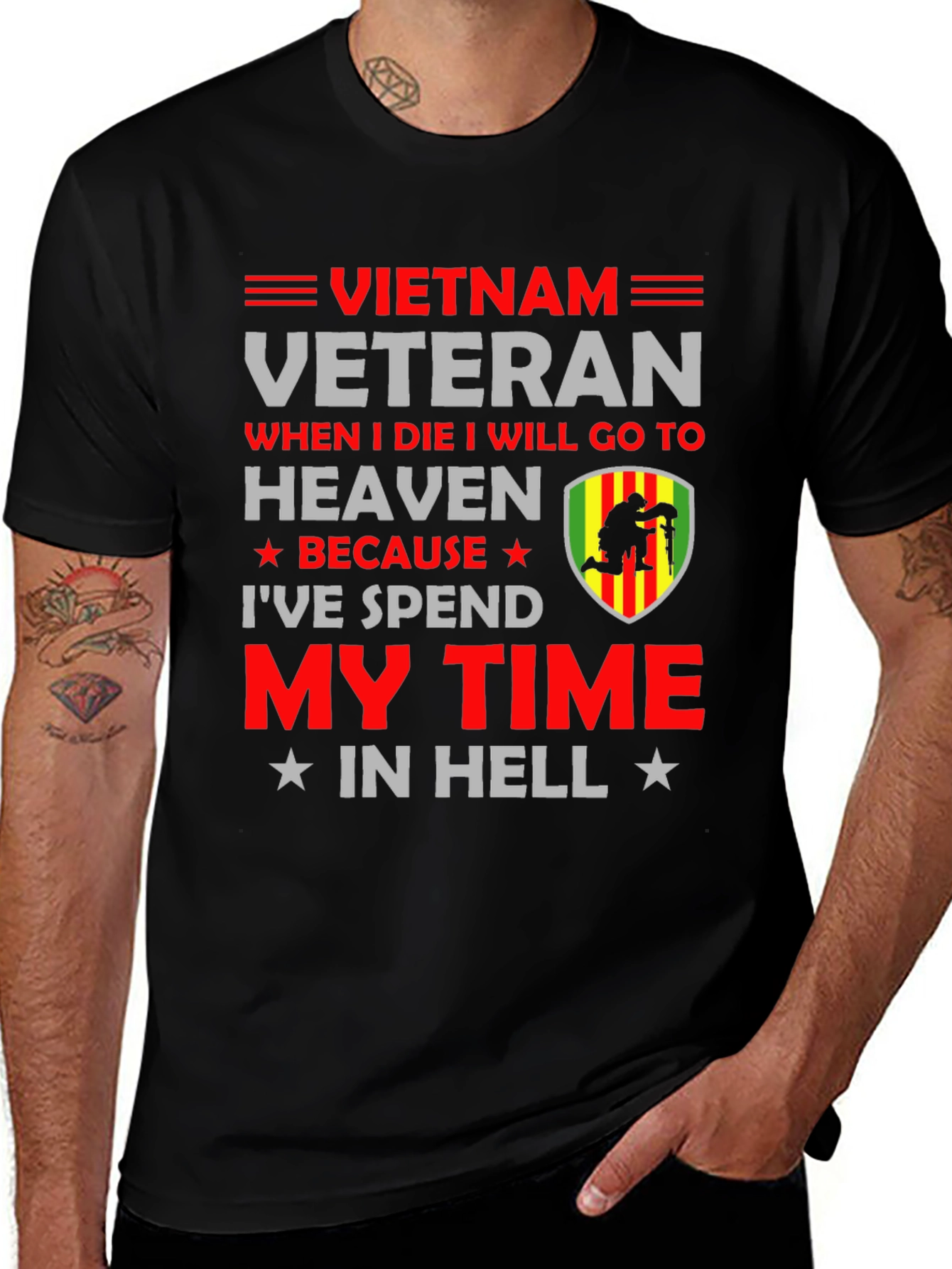Vietnam Veteran T-Shirt - My Time In Hell