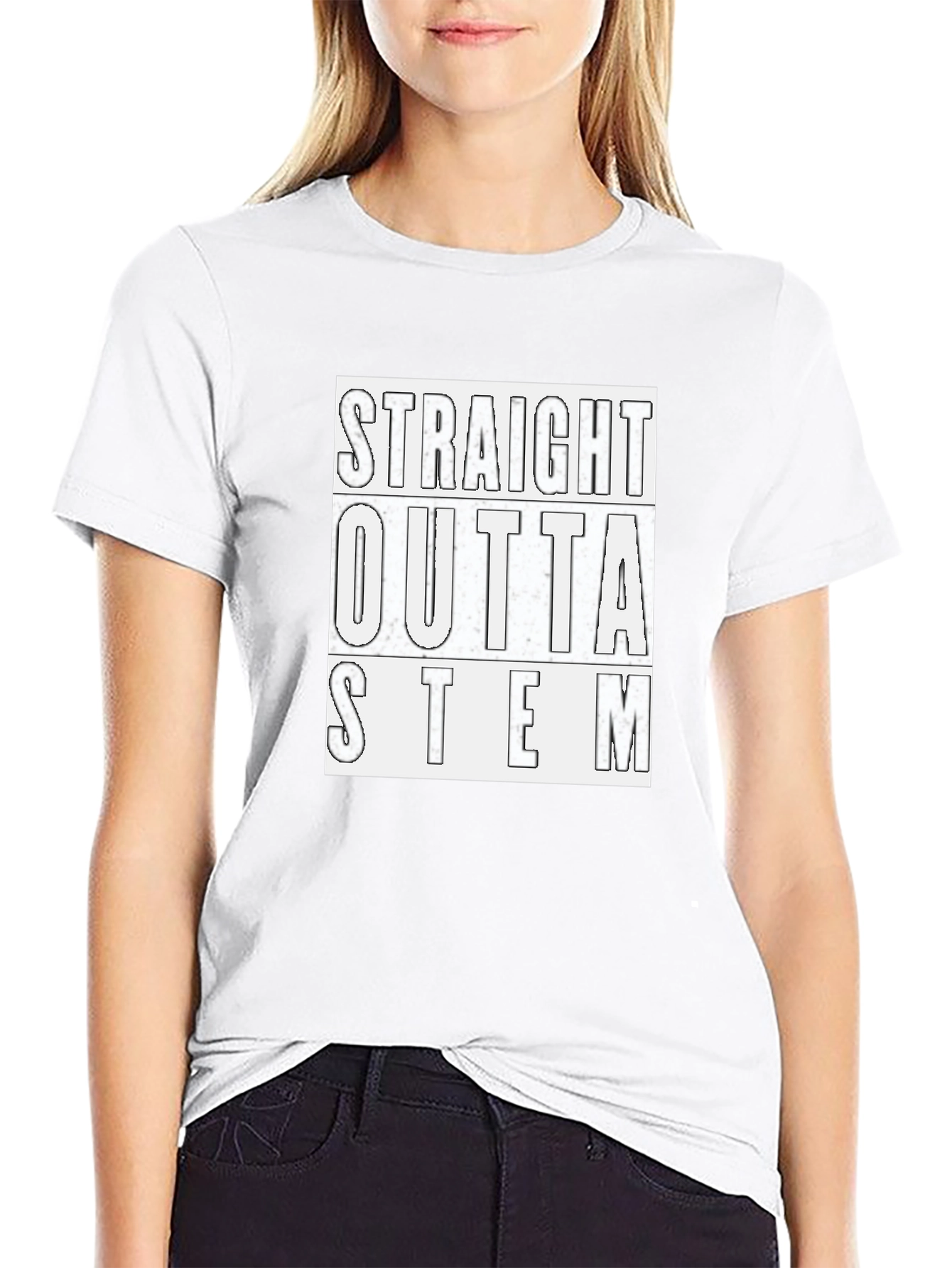 Straight Outta STEM Black T-Shirt