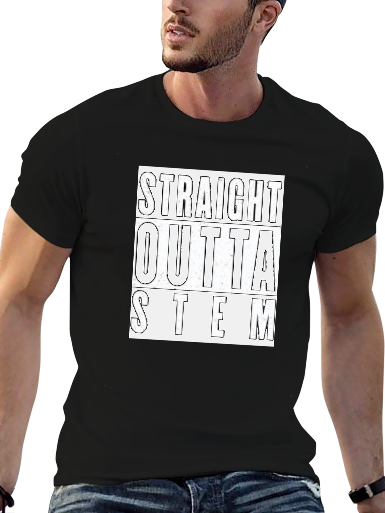Straight Outta STEM Black T-Shirt
