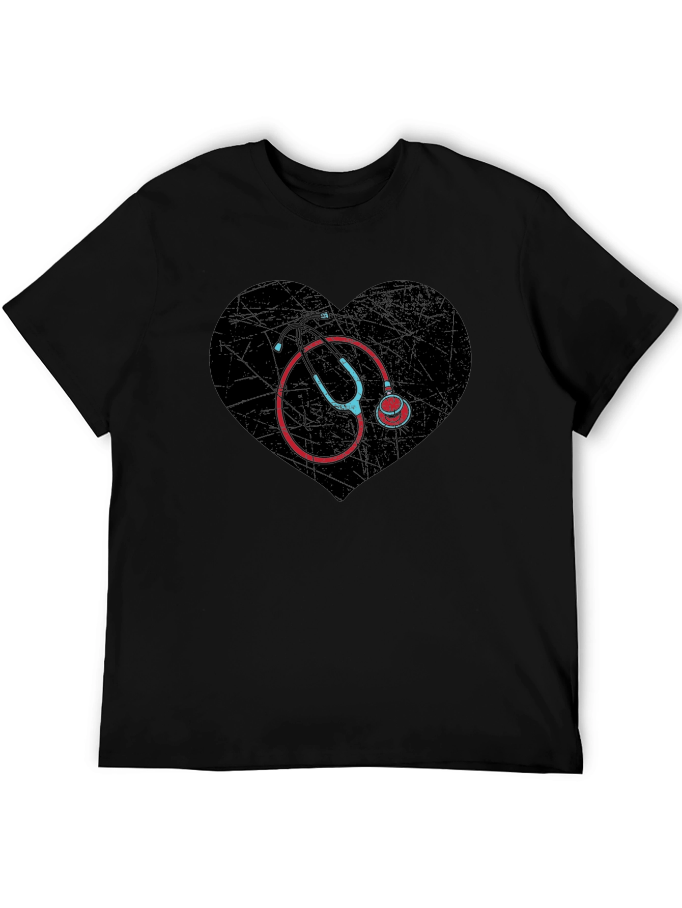 Heart Stethoscope T-Shirt - Medical Love Tee
