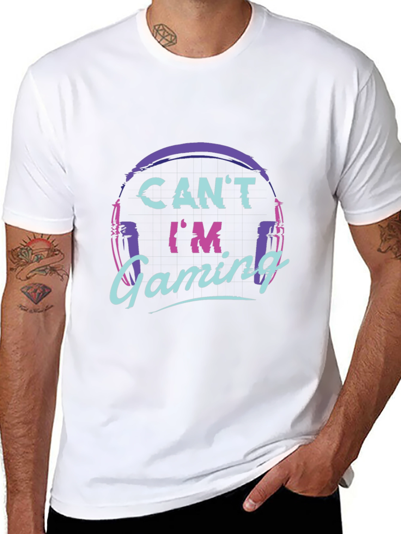 Cant Im Gaming Black T-Shirt