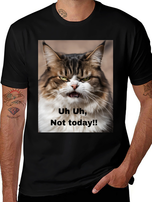 Grumpy Cat T-Shirt - Not Today! Unisex Black Tee