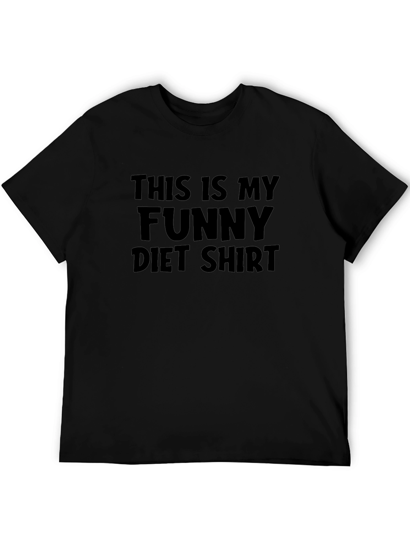 Funny Diet Shirt - Black T-Shirt