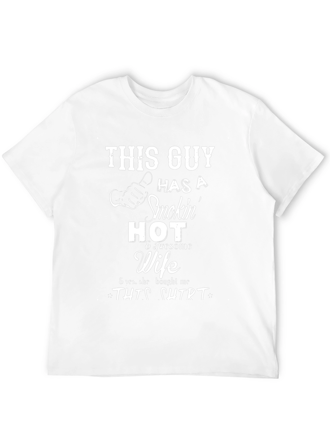 Funny Smokin Hot Wife Graphic Novelty T-Shirt