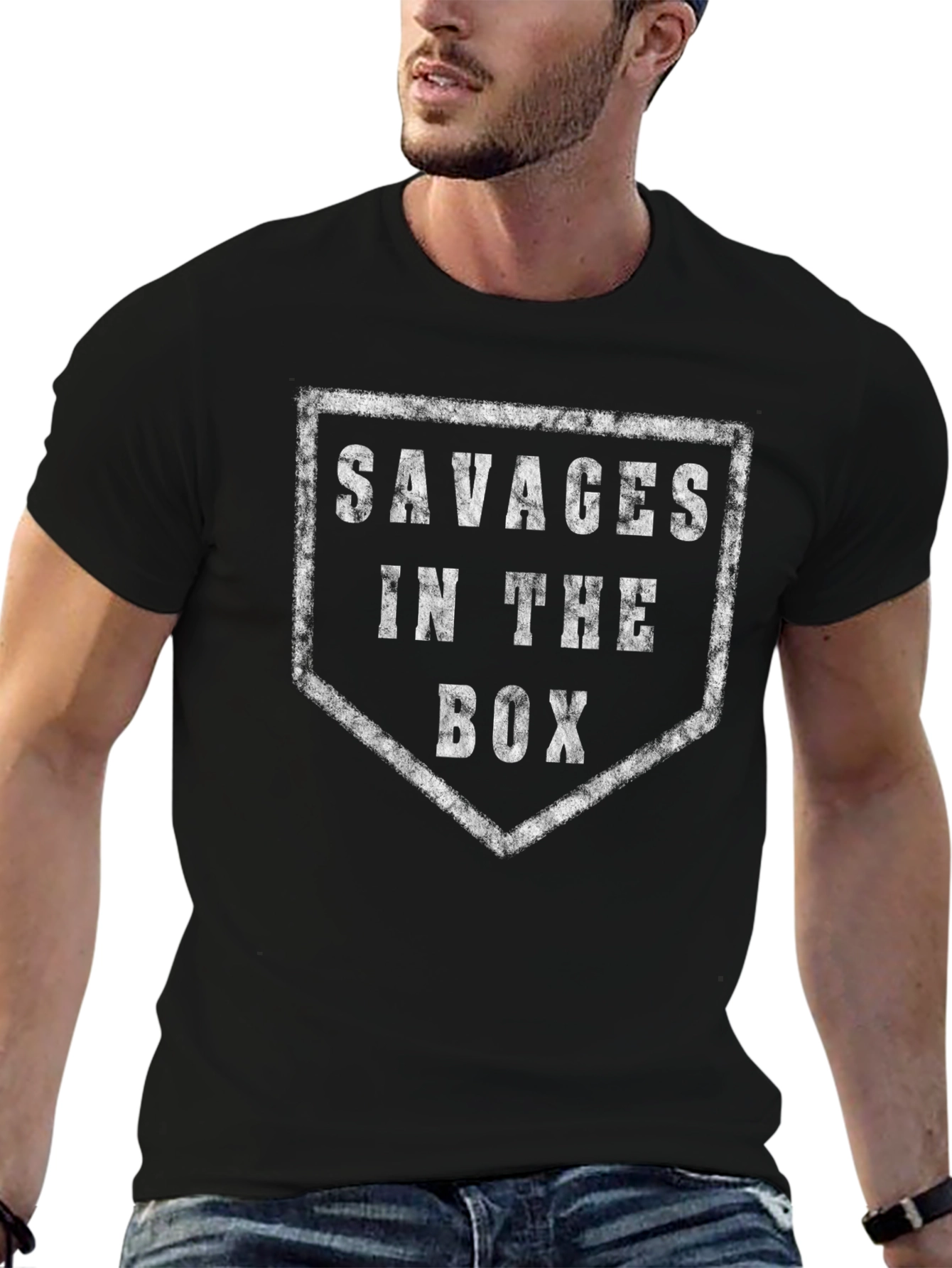 Savages In The Box Graphic Tee - Black
