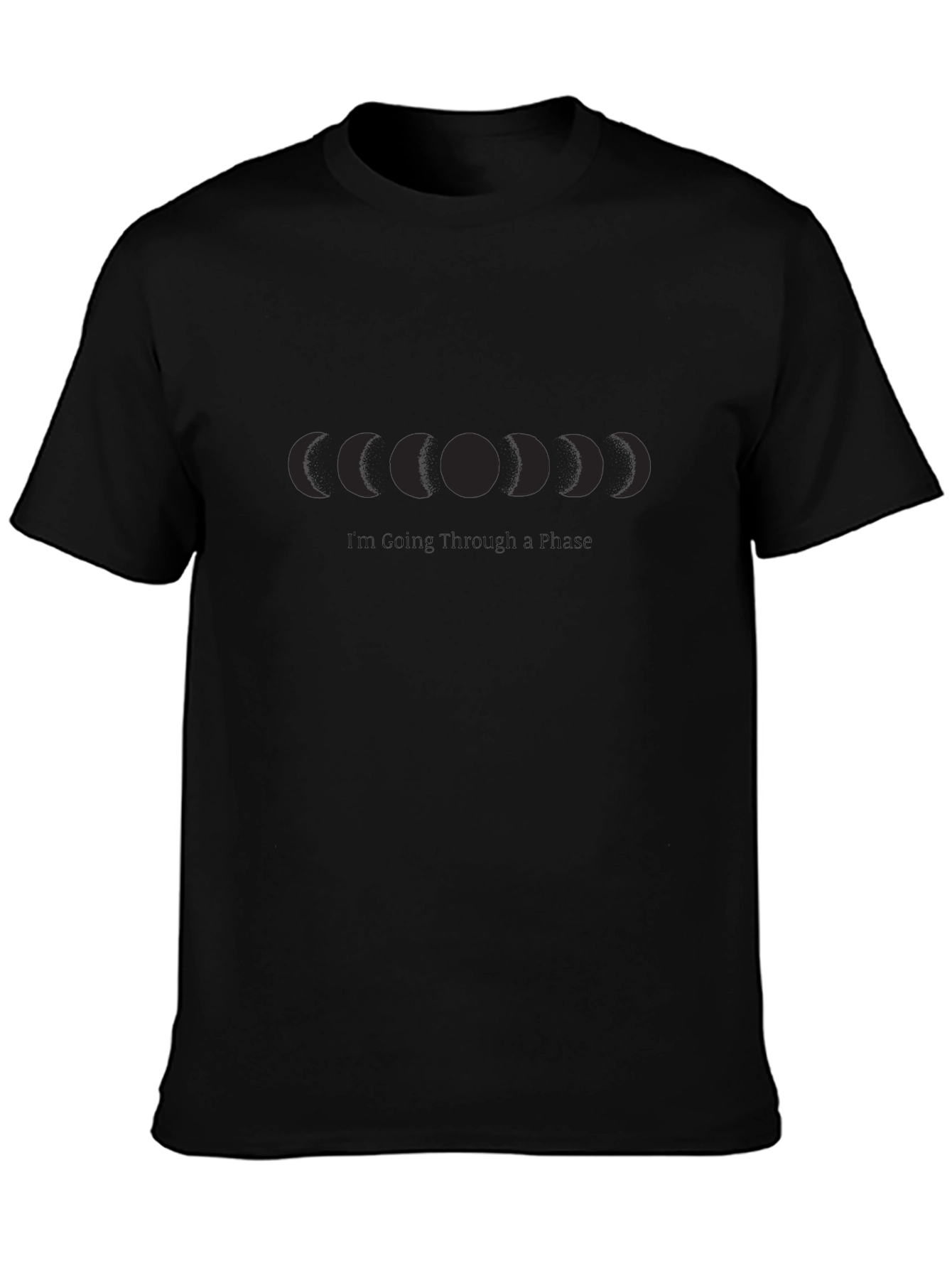 Moon Phase Black T-Shirt