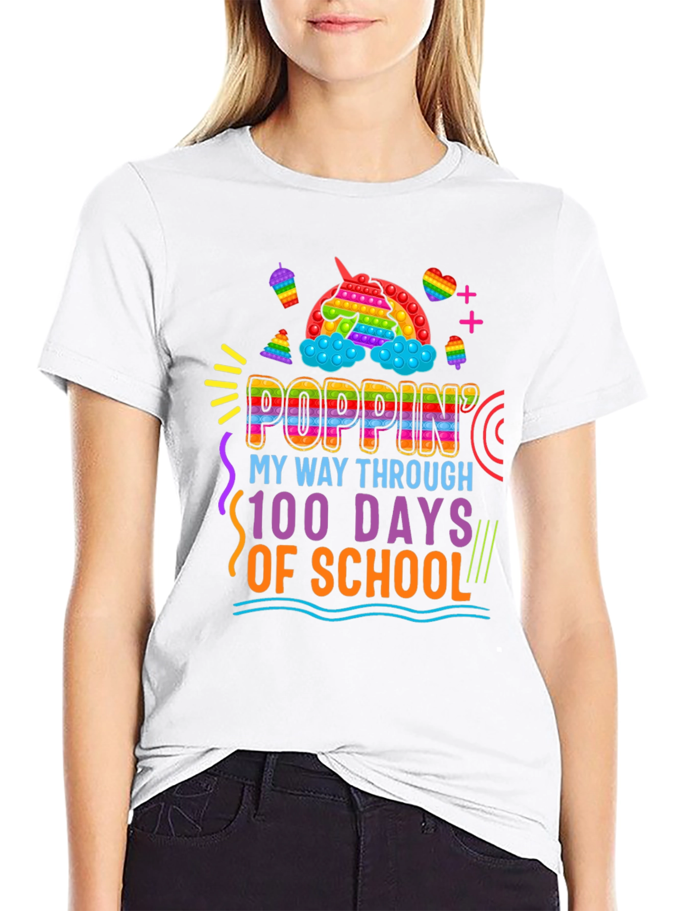 Poppin 100 Days of School T-Shirt