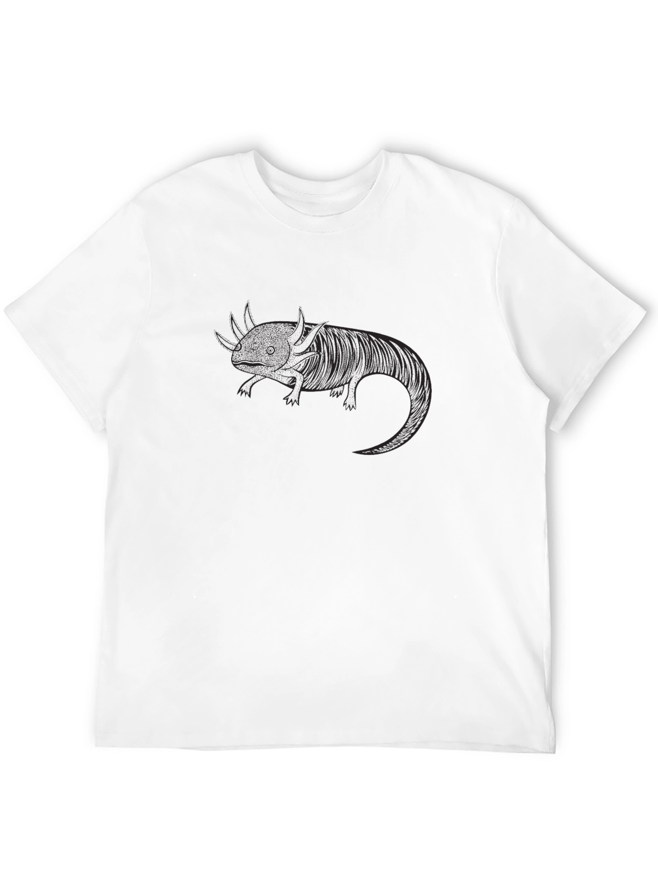 Axolotl Graphic Tee - Black Unisex