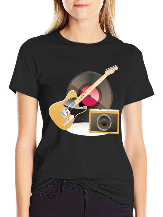 Guitar & Amplifier Graphic T-Shirt