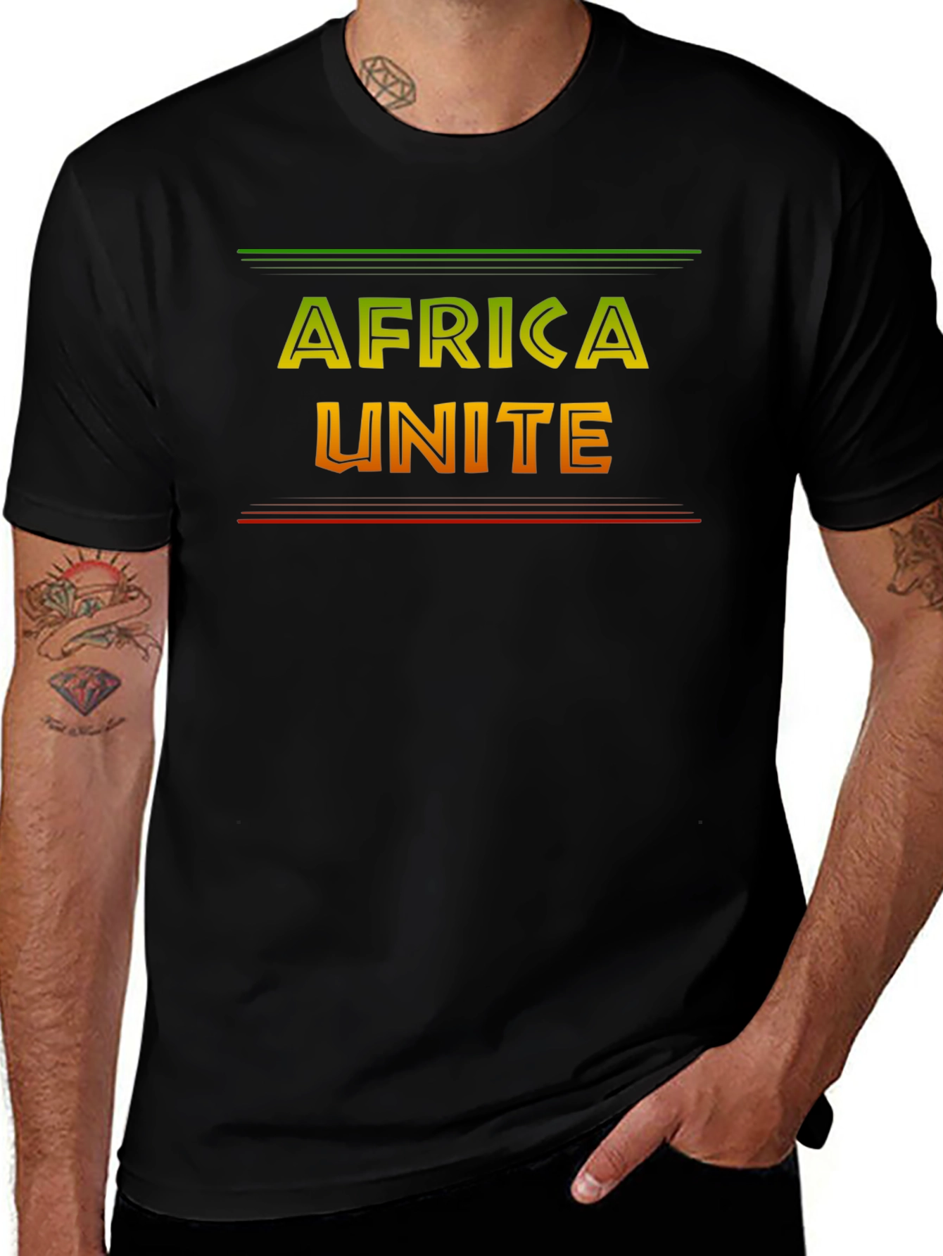 Africa Unite Graphic Tee - Black