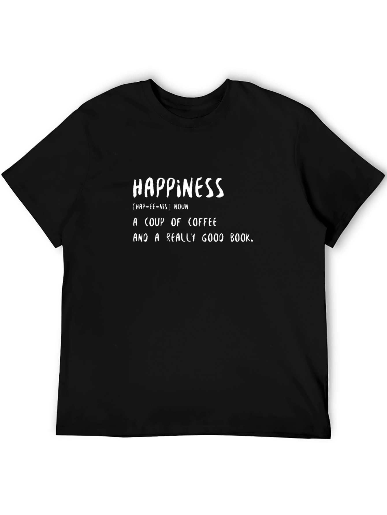 Happiness Defined Graphic Tee - Coffee & Books