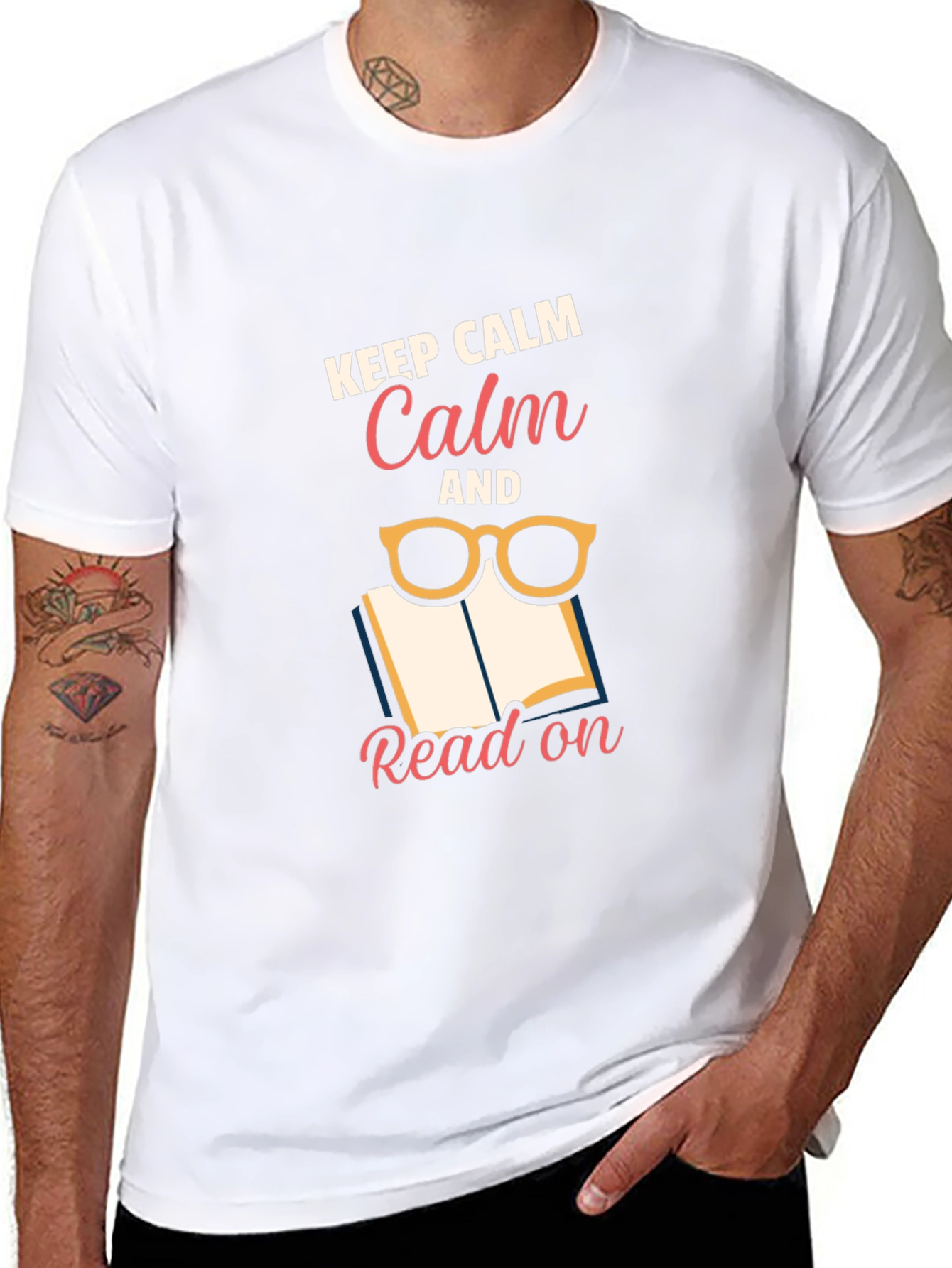 Keep Calm and Read On Graphic Tee