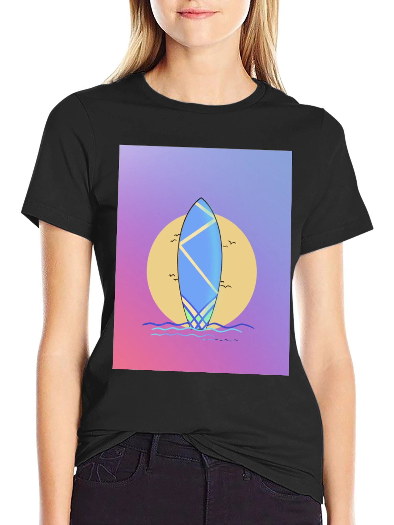 Surfboard Graphic Tee - Beach Vibes