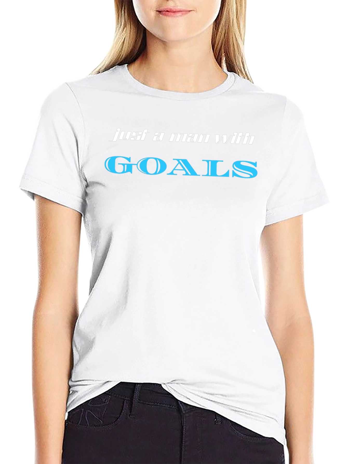 Just a Man with Goals Graphic T-Shirt