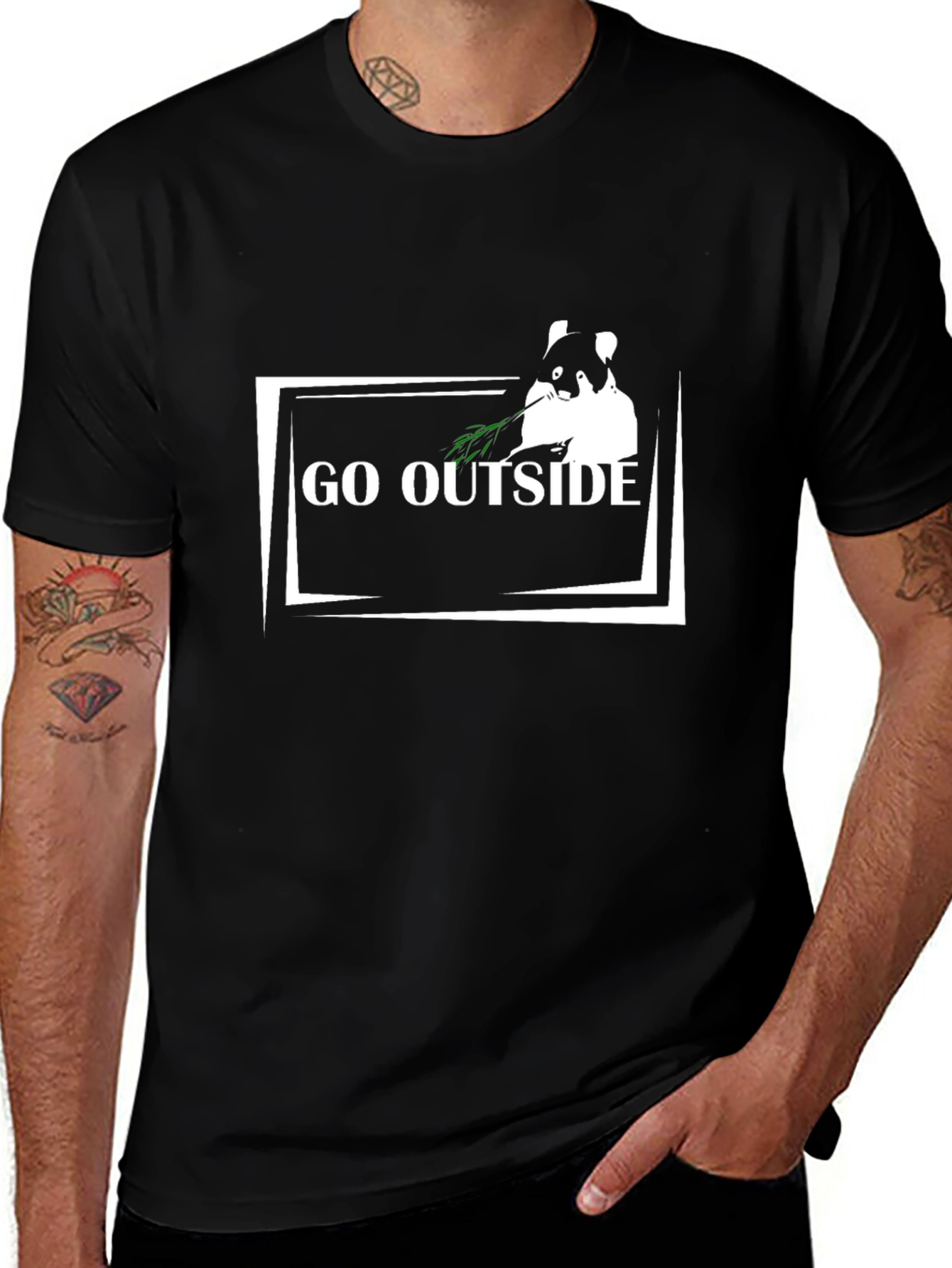 Go Outside Hamster T-Shirt - Nature Lover Tee