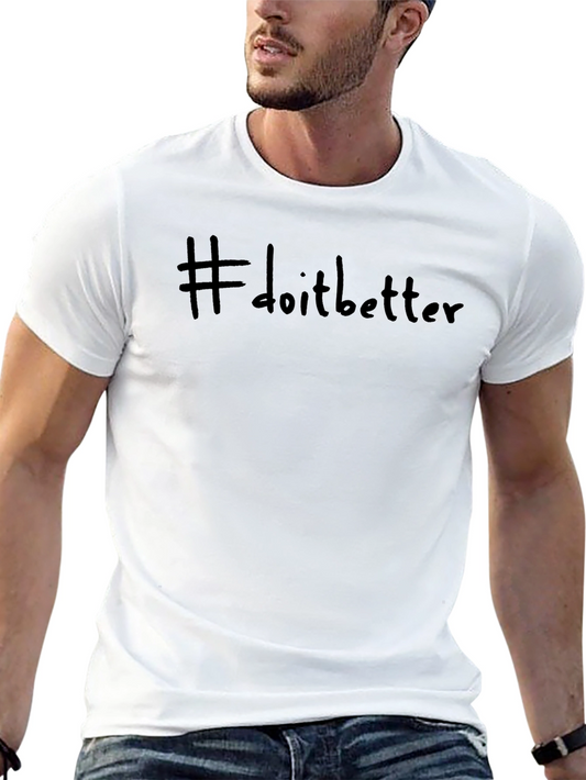 #doitbetter Black Casual Graphic Tee