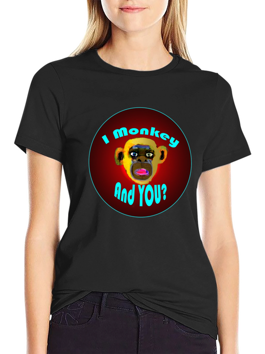 I Monkey And You? Graphic Tee - Black Cotton T-Shirt