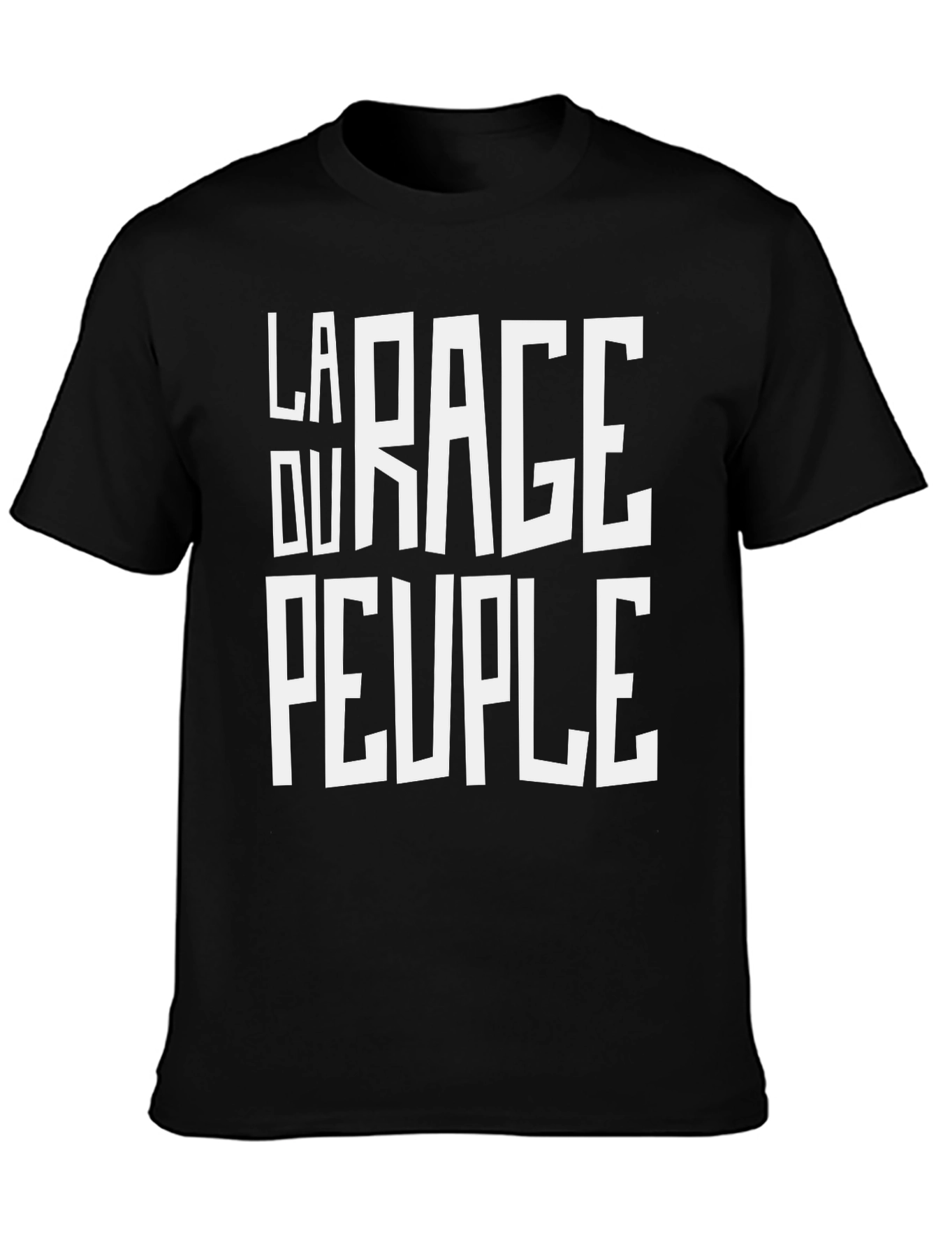 La Rage Du Peuple Black Graphic Tee