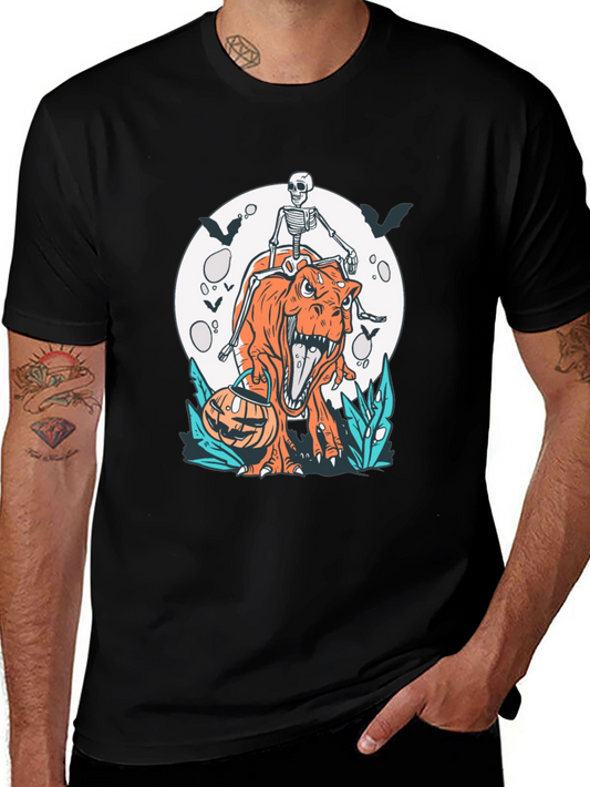 Halloween Dinosaur Skeleton T-Shirt