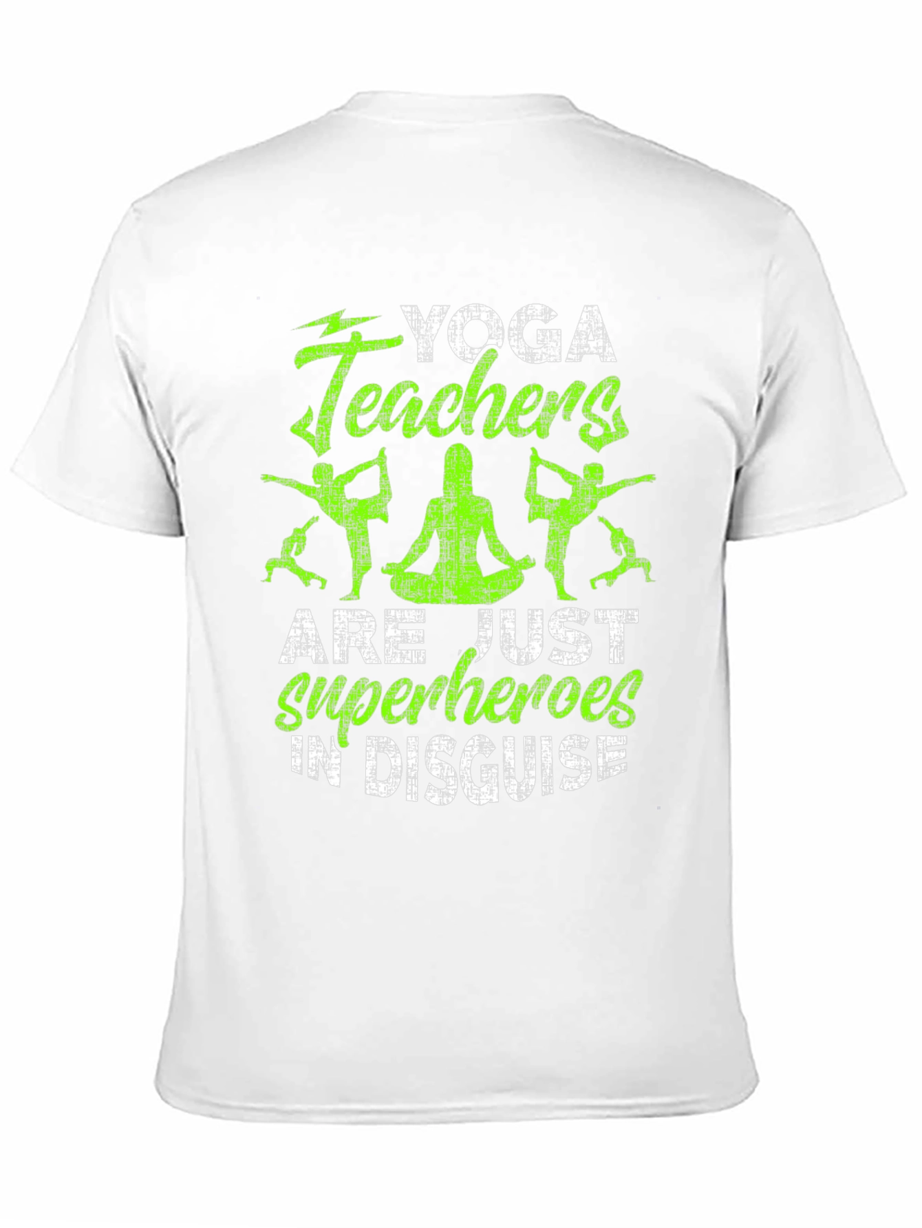 Yoga Teacher Superhero Black T-Shirt