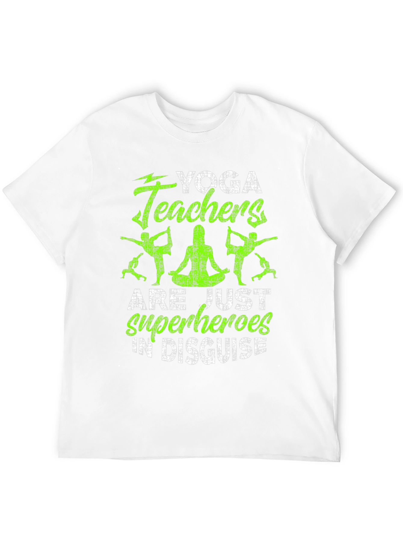 Yoga Teacher Superhero Black T-Shirt