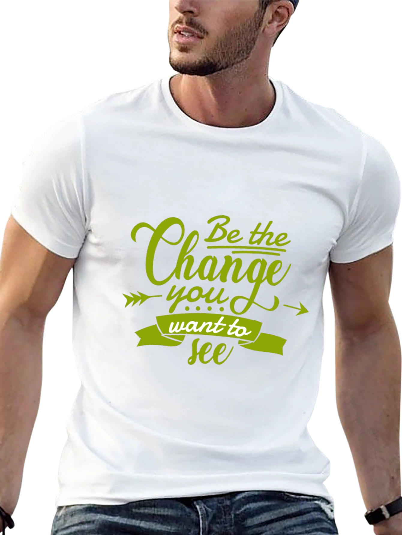 Be the Change Black Graphic Tee
