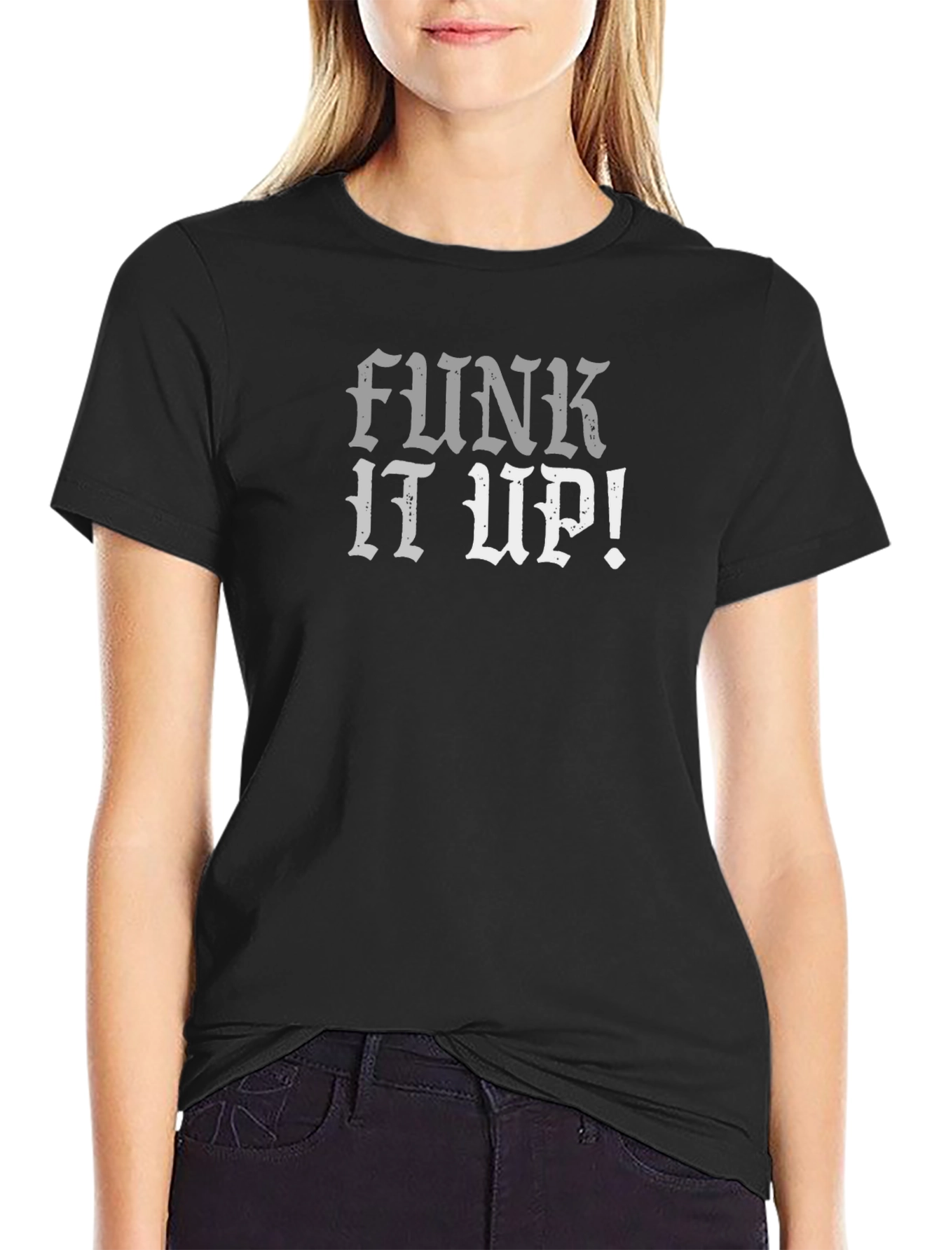 Funk It Up! Graphic Print Crew Neck T-Shirt
