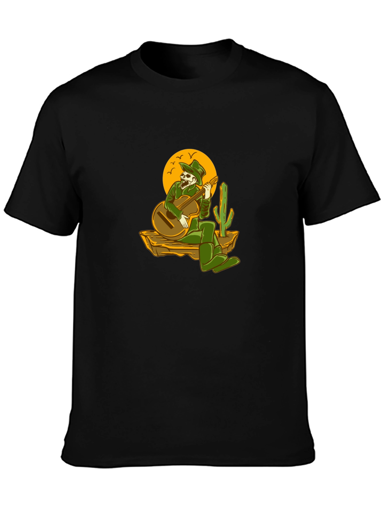 Skeleton Cowboy Guitar T-Shirt