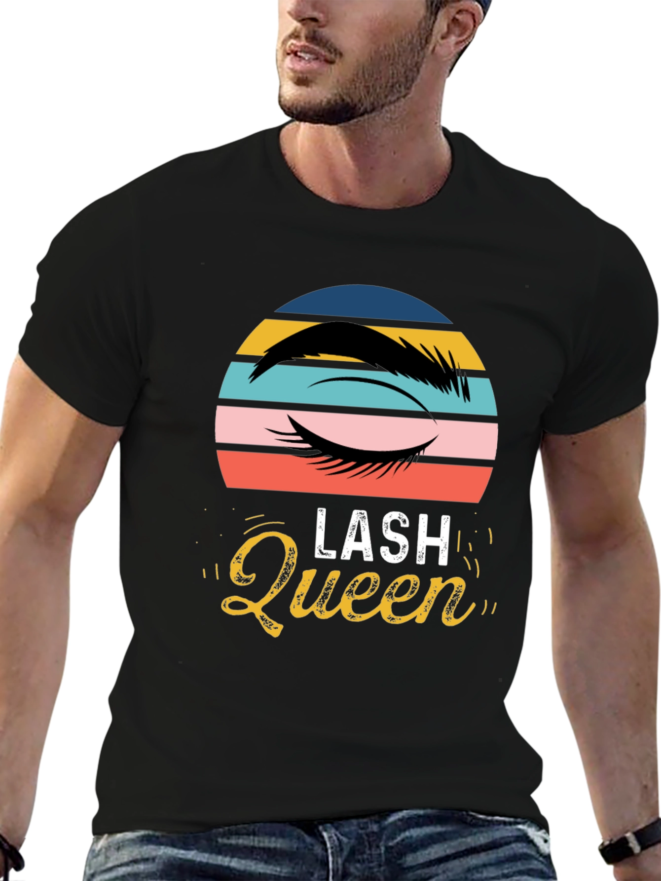 Lash Queen Graphic Tee - Stylish Eyelash Design