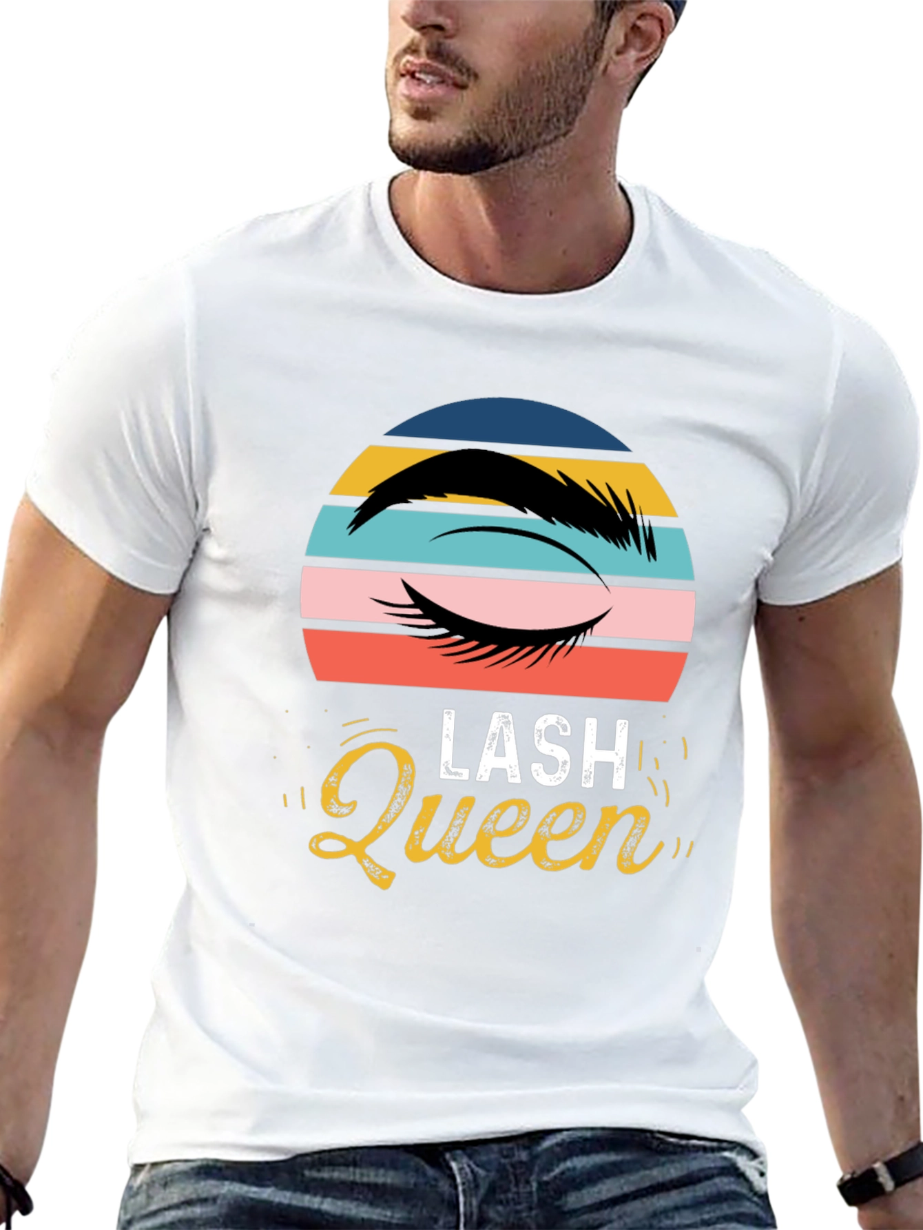 Lash Queen Graphic Tee - Stylish Eyelash Design