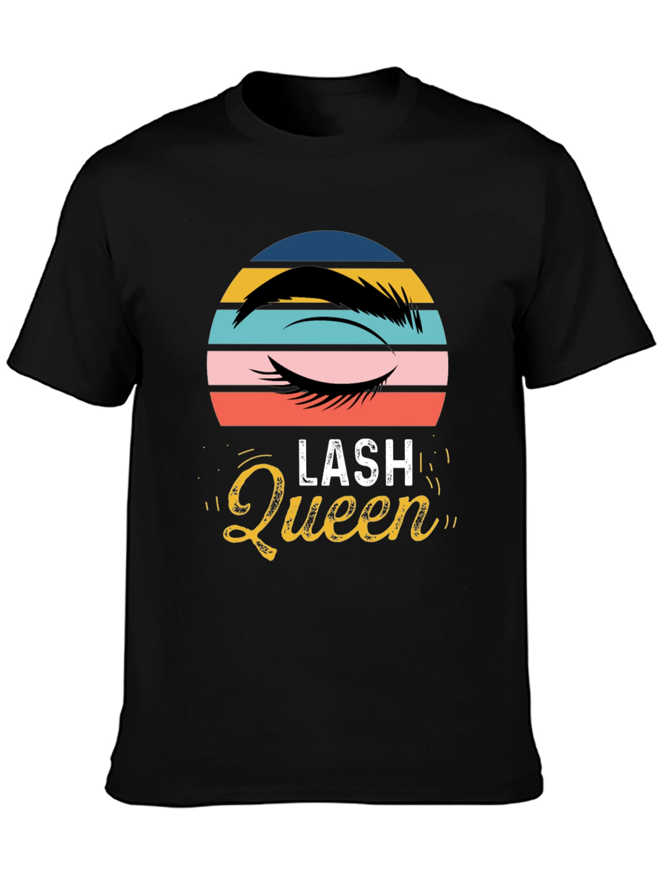 Lash Queen Graphic Tee - Stylish Eyelash Design