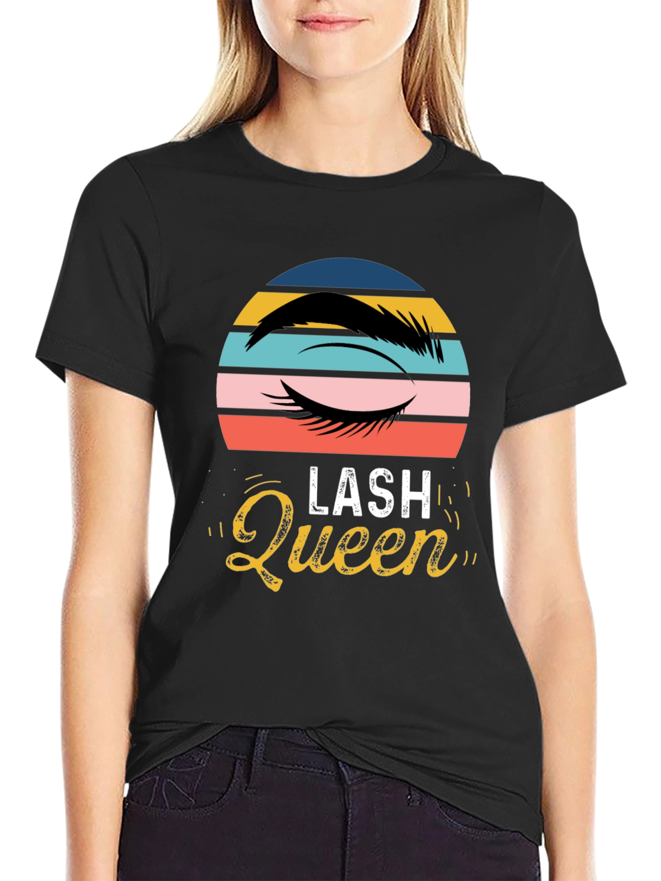 Lash Queen Graphic Tee - Stylish Eyelash Design