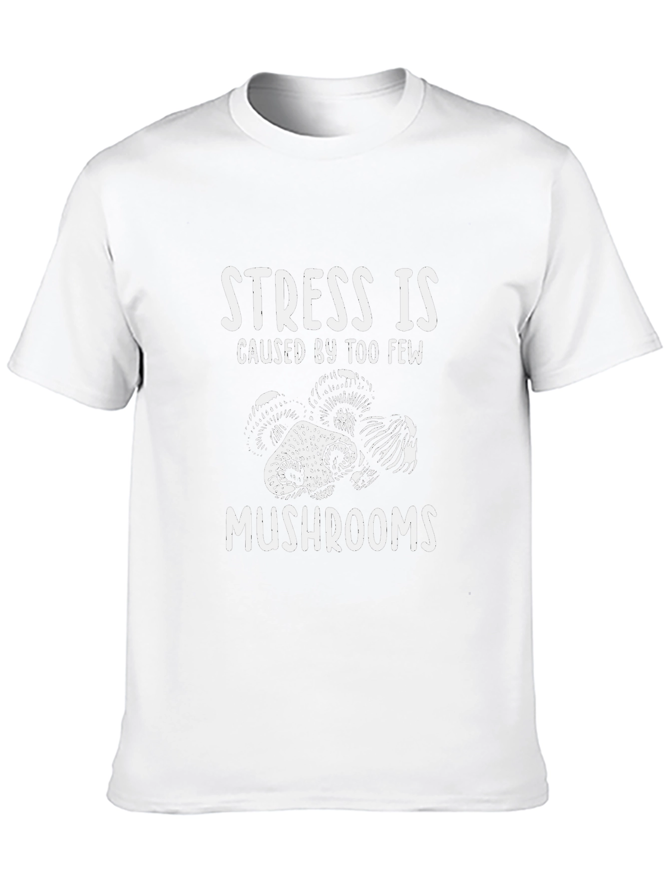 Stress Mushrooms Graphic Tee | Soft Cotton Blend T-Shirt