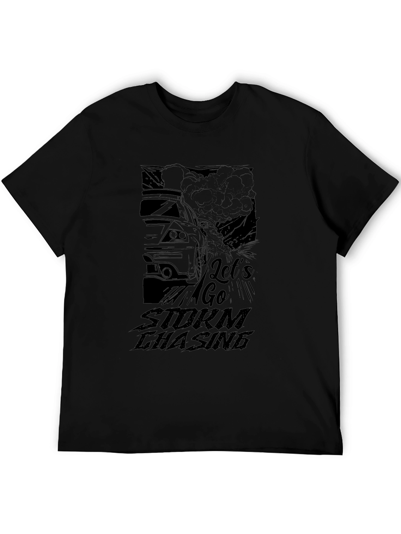 Lets Go Storm Chasing Black T-Shirt