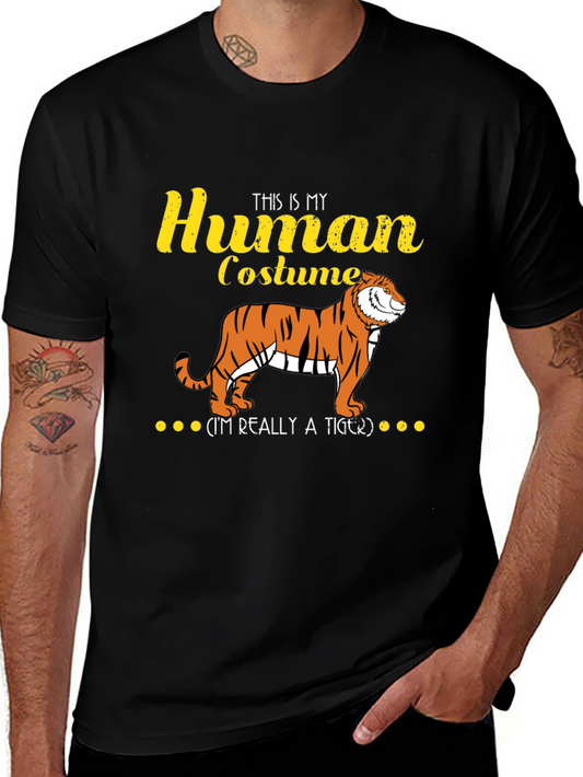 Human Costume Tiger Graphic Tee