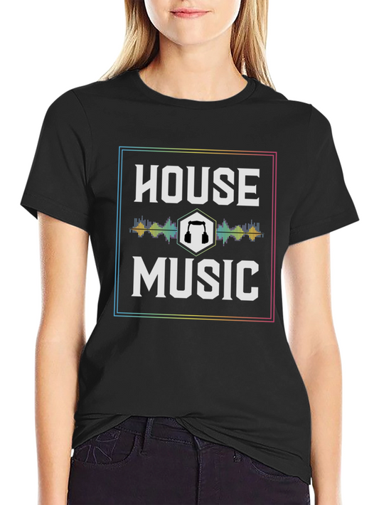 House Music Graphic T-Shirt - EDM DJ Party Tee