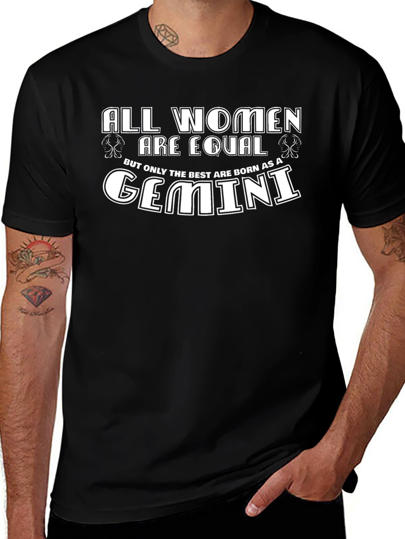 Gemini Zodiac Womens Graphic Tee - Birthday Gift