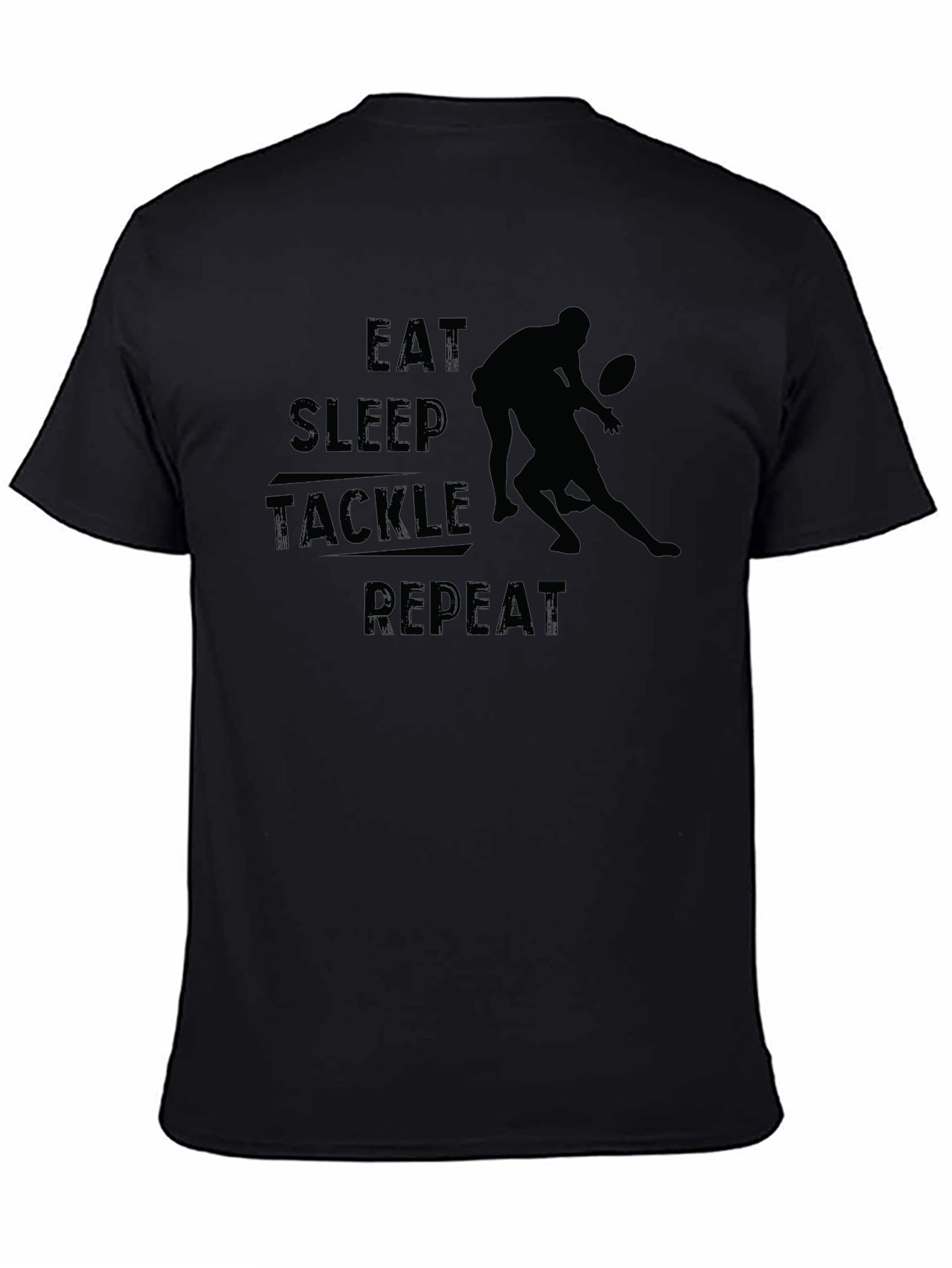 Eat Sleep Tackle Repeat Graphic Tee