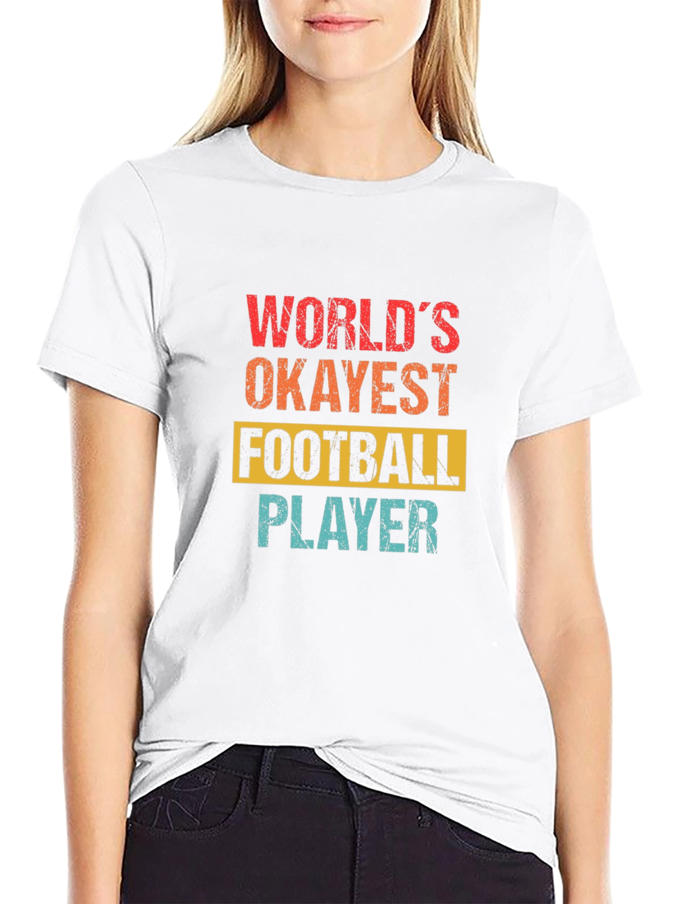 Worlds Okayest Football Player Graphic Tee