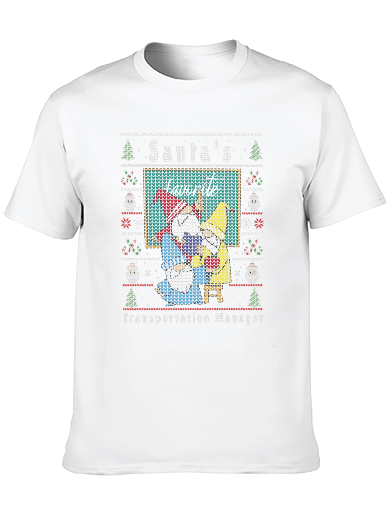 Santas Favorite Transportation Manager Ugly Sweater T-Shirt