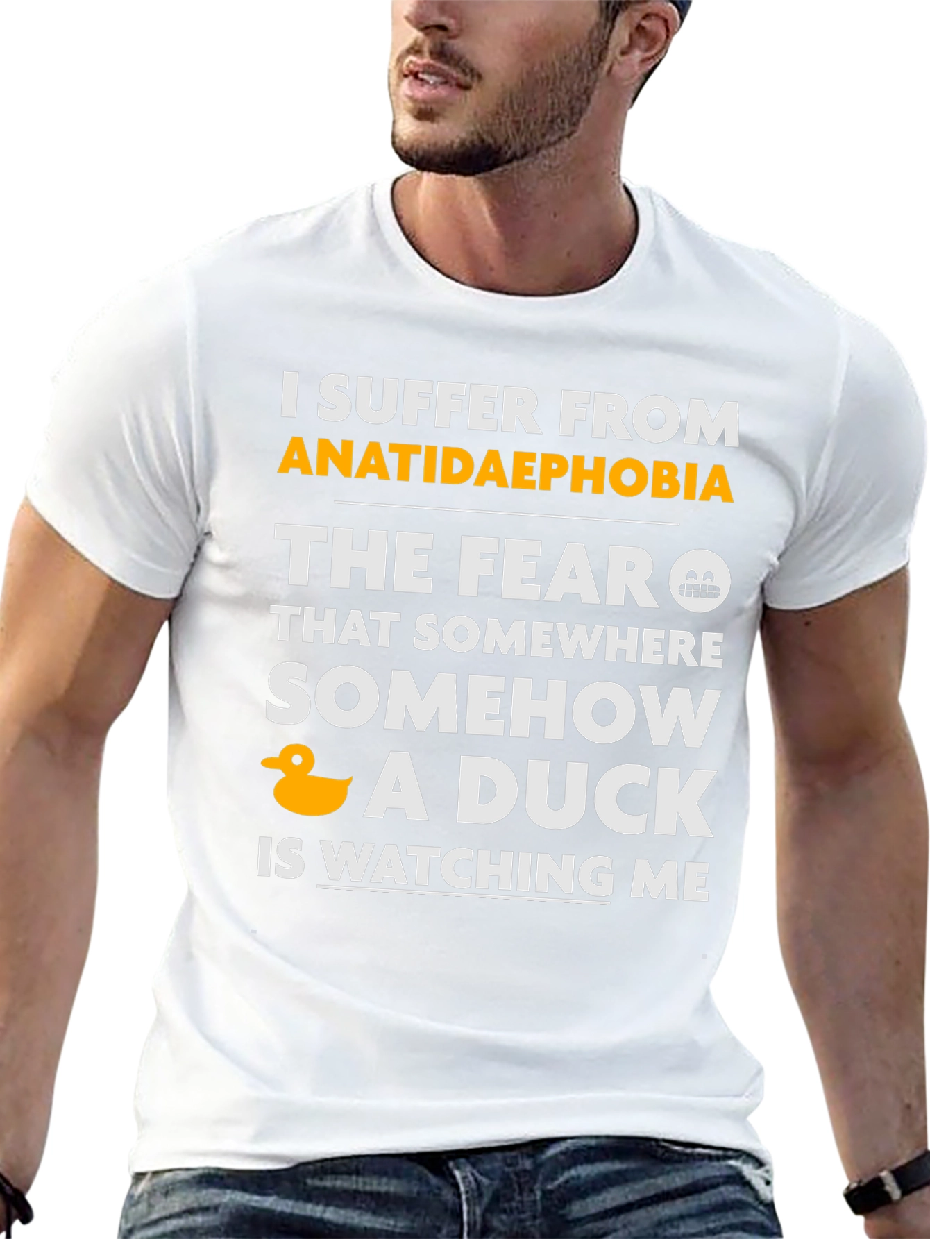 Anatidaephobia T-Shirt - Fear of Ducks Funny Tee