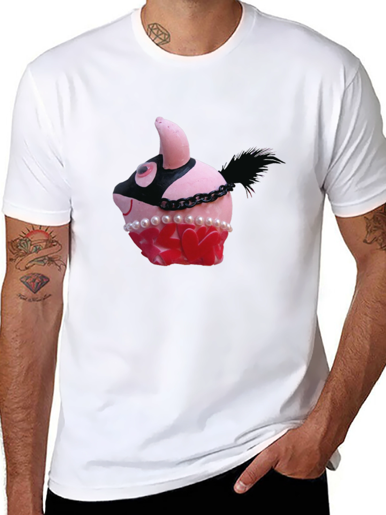 Cupcake Burlesque T-Shirt - Novelty Graphic Tee