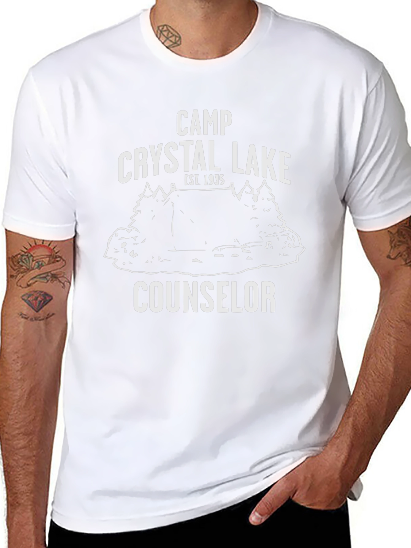 Camp Crystal Lake Counselor Black T-Shirt