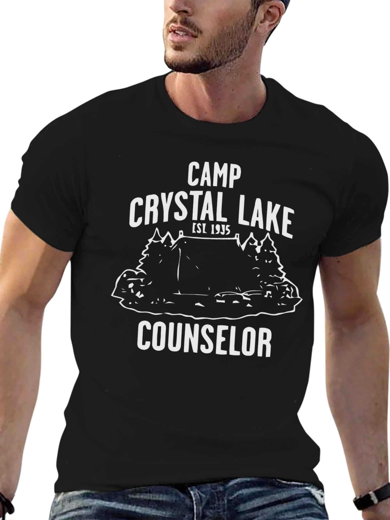 Camp Crystal Lake Counselor Black T-Shirt