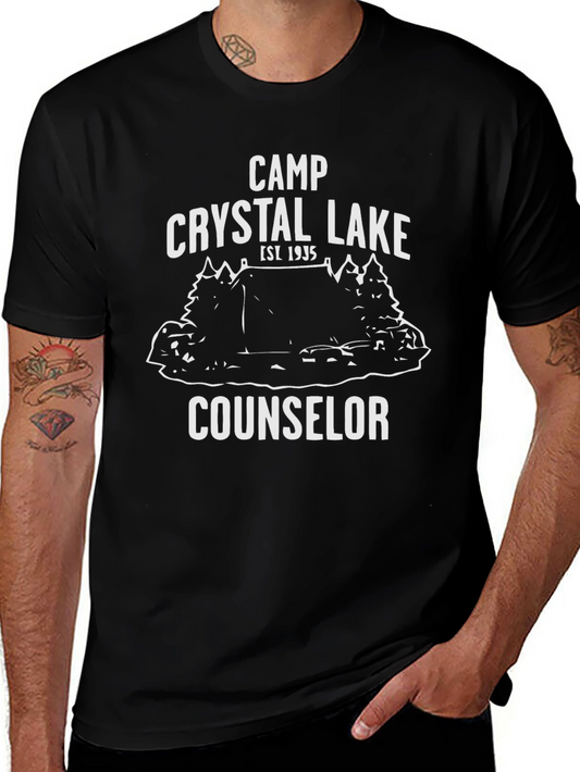 Camp Crystal Lake Counselor Black T-Shirt