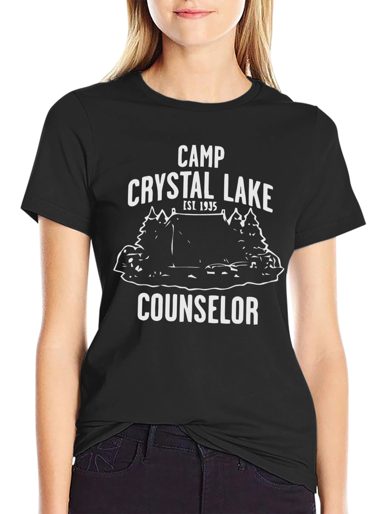 Camp Crystal Lake Counselor Black T-Shirt